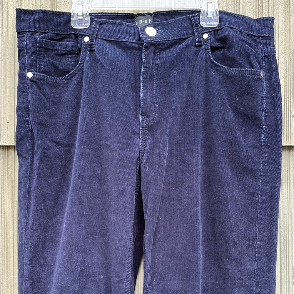 Dash Corduroy Blue Straight Leg Pants size 12 - Picture 2 of 6